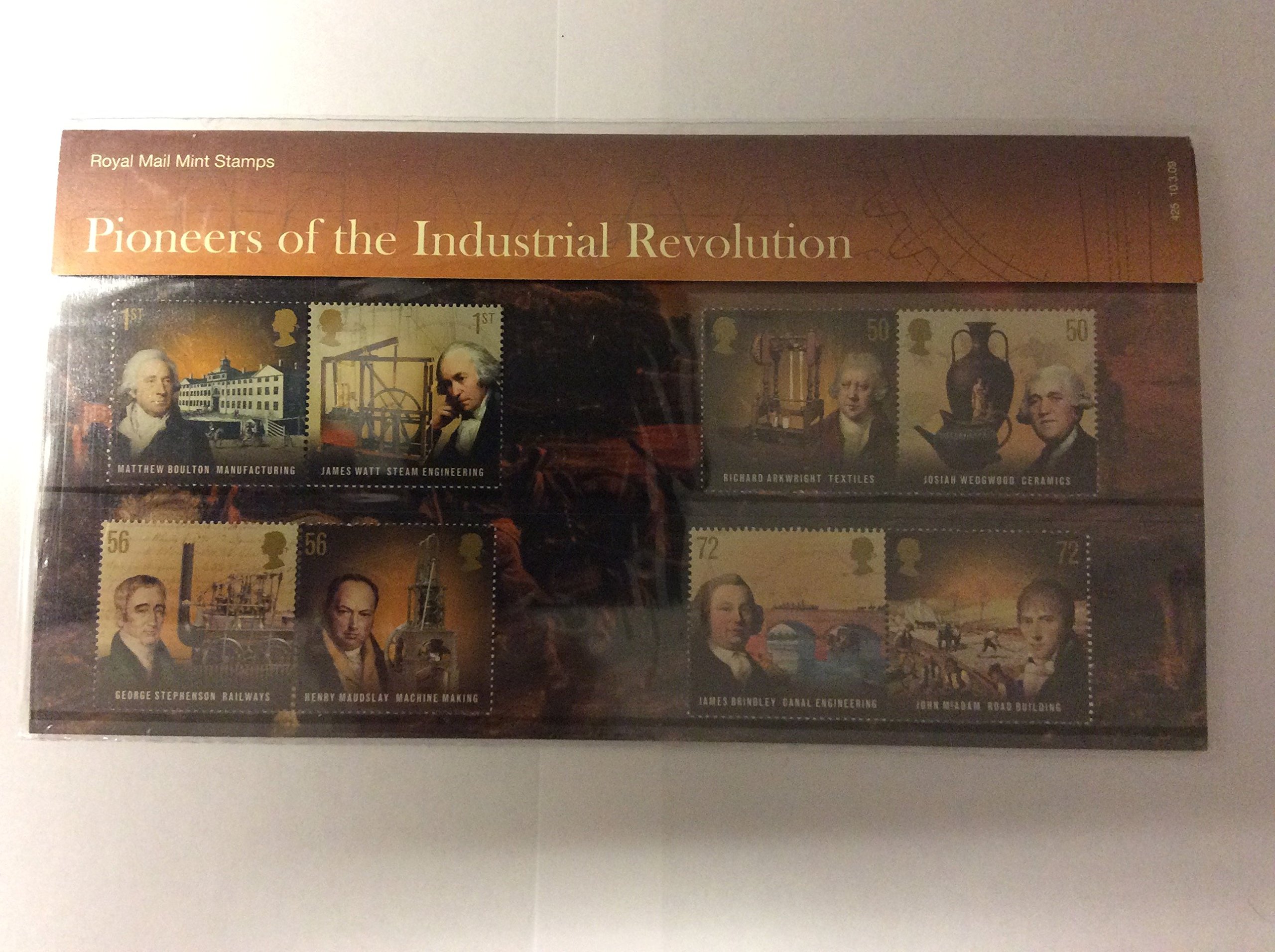 Royal Mail Pioneers Of The Industrial Revolution Stamps In Presentation Pack
