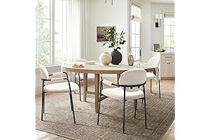 Boucle Dining Chairs Set of 4: Comfort and Style for Your Dining Room