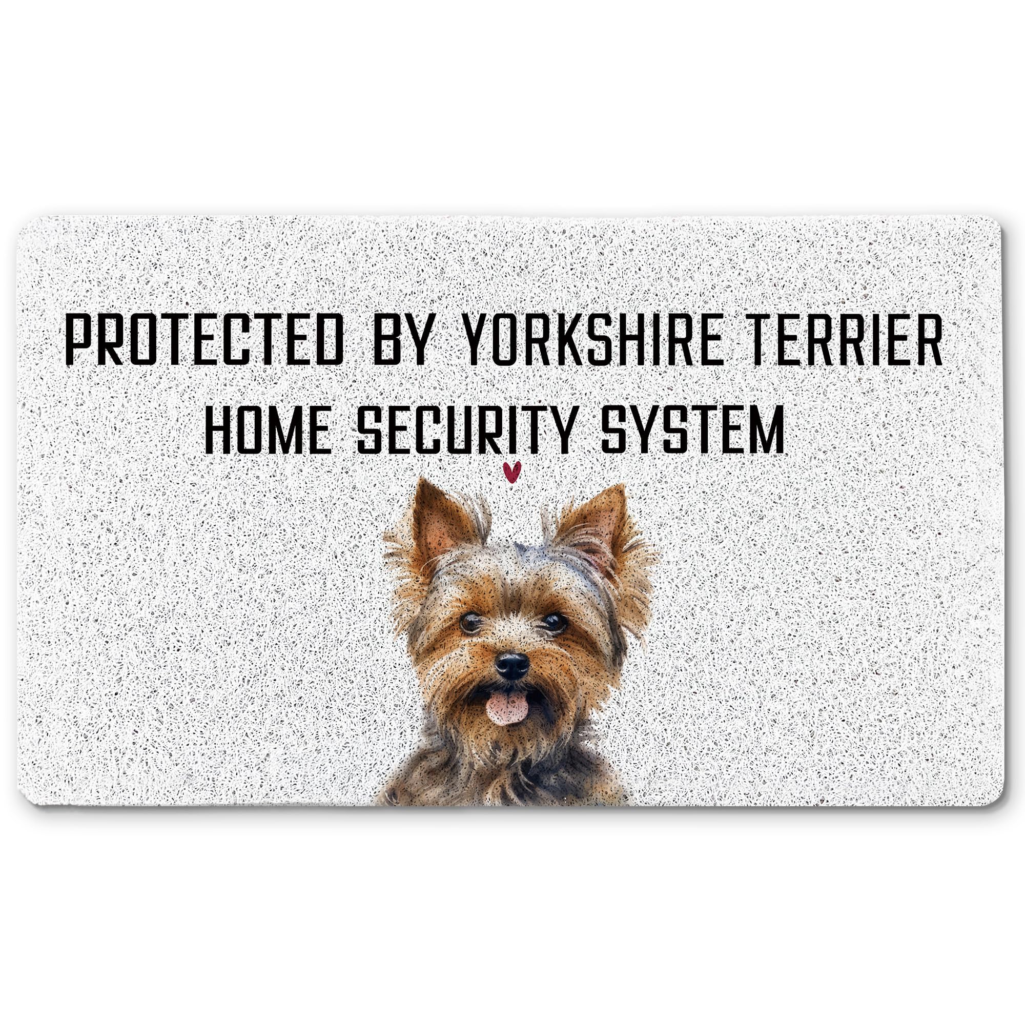 INDAJEDN Funny Yorkshire Terrier Door Mat, Yorkie Dog Welcome Doormat for Front Door Indoor Outdoor Entrance Entryway Porch, Dog Bath Mat for Bathroom