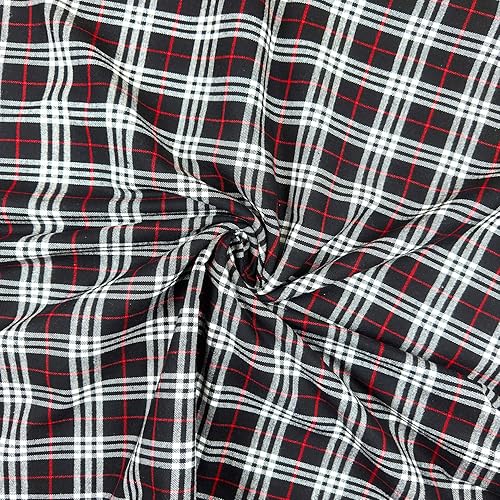 Barcelonetta  Tela de franela de algodón  100% algodón  60 pulgadas de ancho  acolchado, manta, costura, pijama, camisa  Tela (administrador negro,