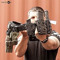 Vista 29 de Tacticon Cinturón de batalla V2 – Cinturón táctico ajustable Molle con hebilla de liberación rápida de metal – Hecho de nailon 500D resistente