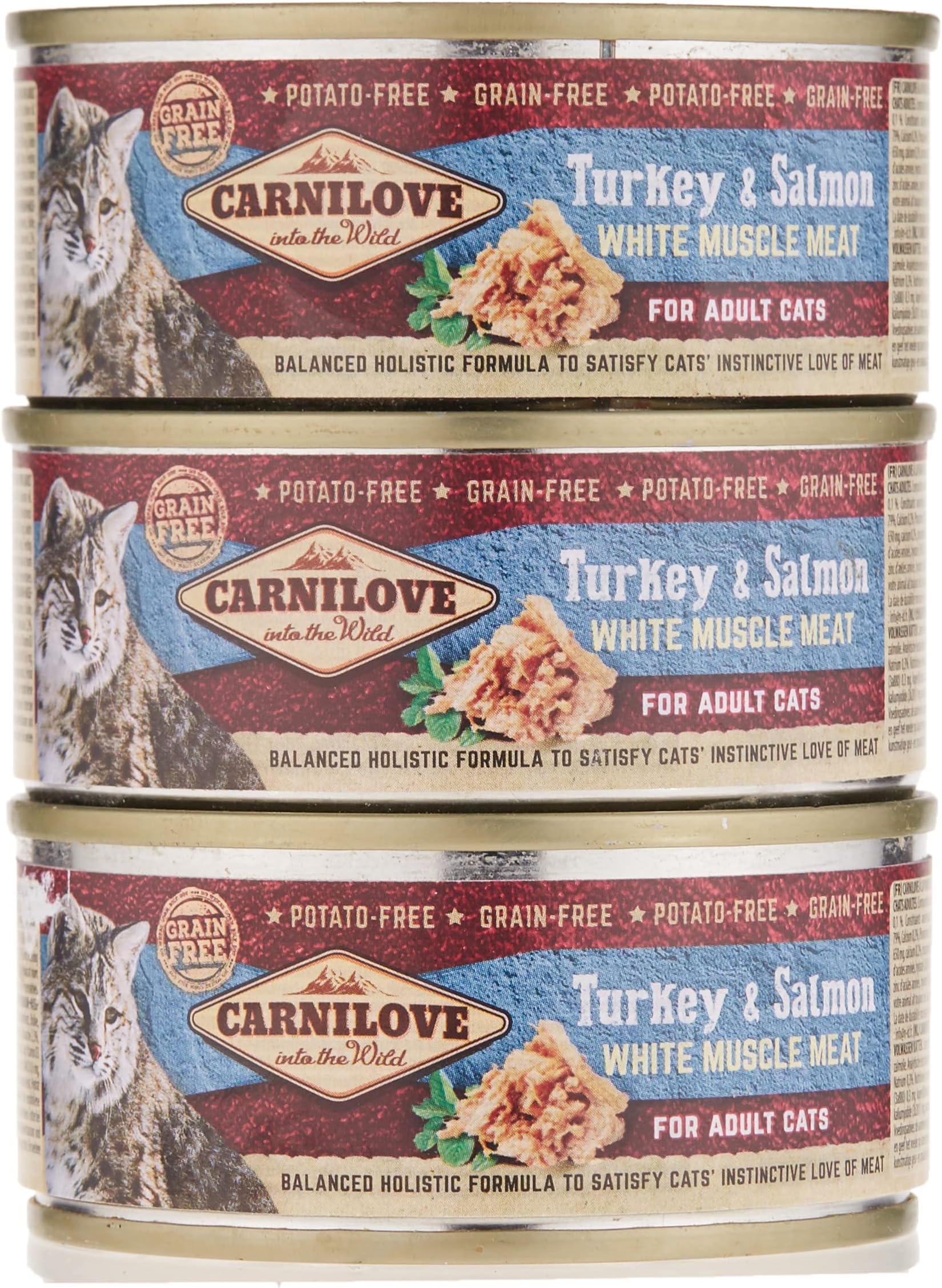 Carnilove Turkey & Salmon For Adult Cats (Wet Food Cans) 12X100g