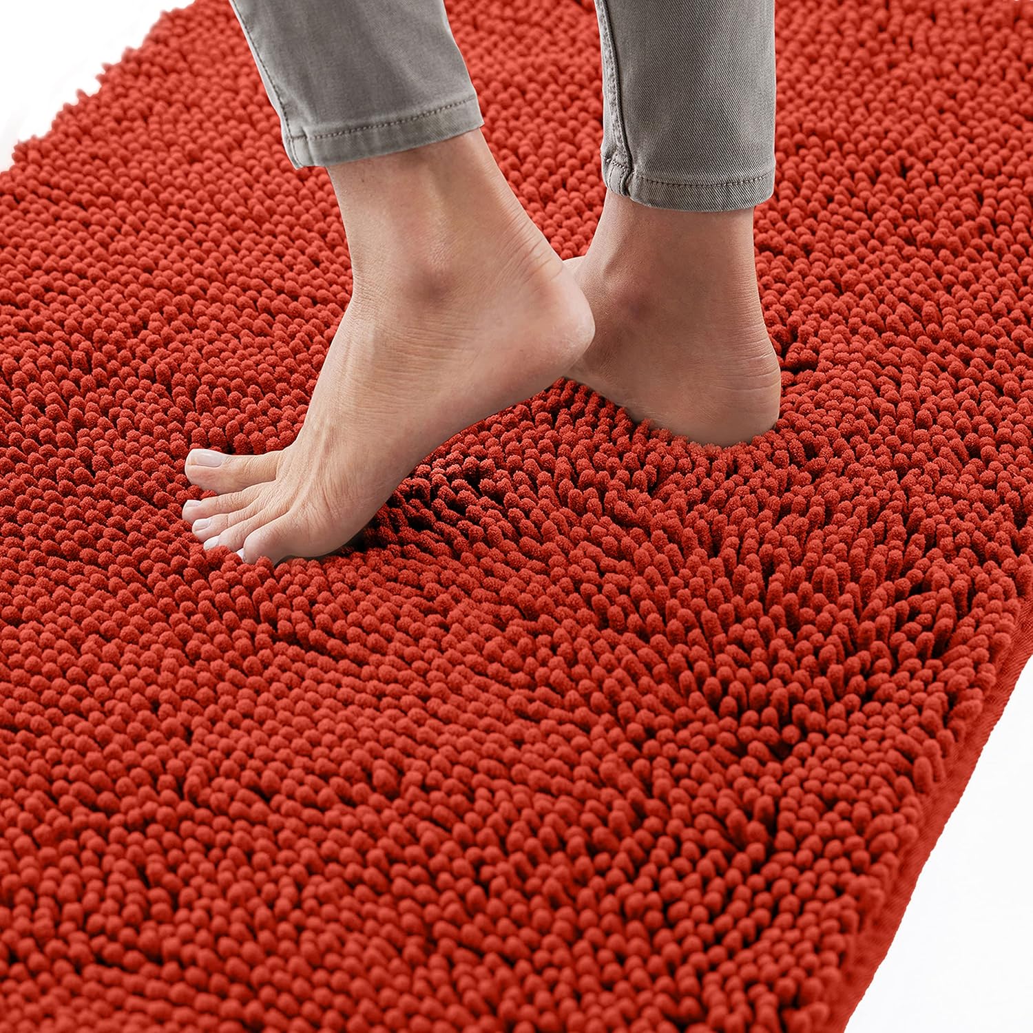 Gorilla Grip Bath Rug 30x20, Thick Soft Absorbent Chenille