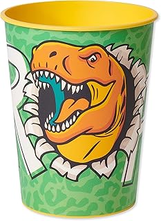 American Greetings Dinosaur Birthday Party Supplies, Reusable Party Cups (16 oz, 8-Count)