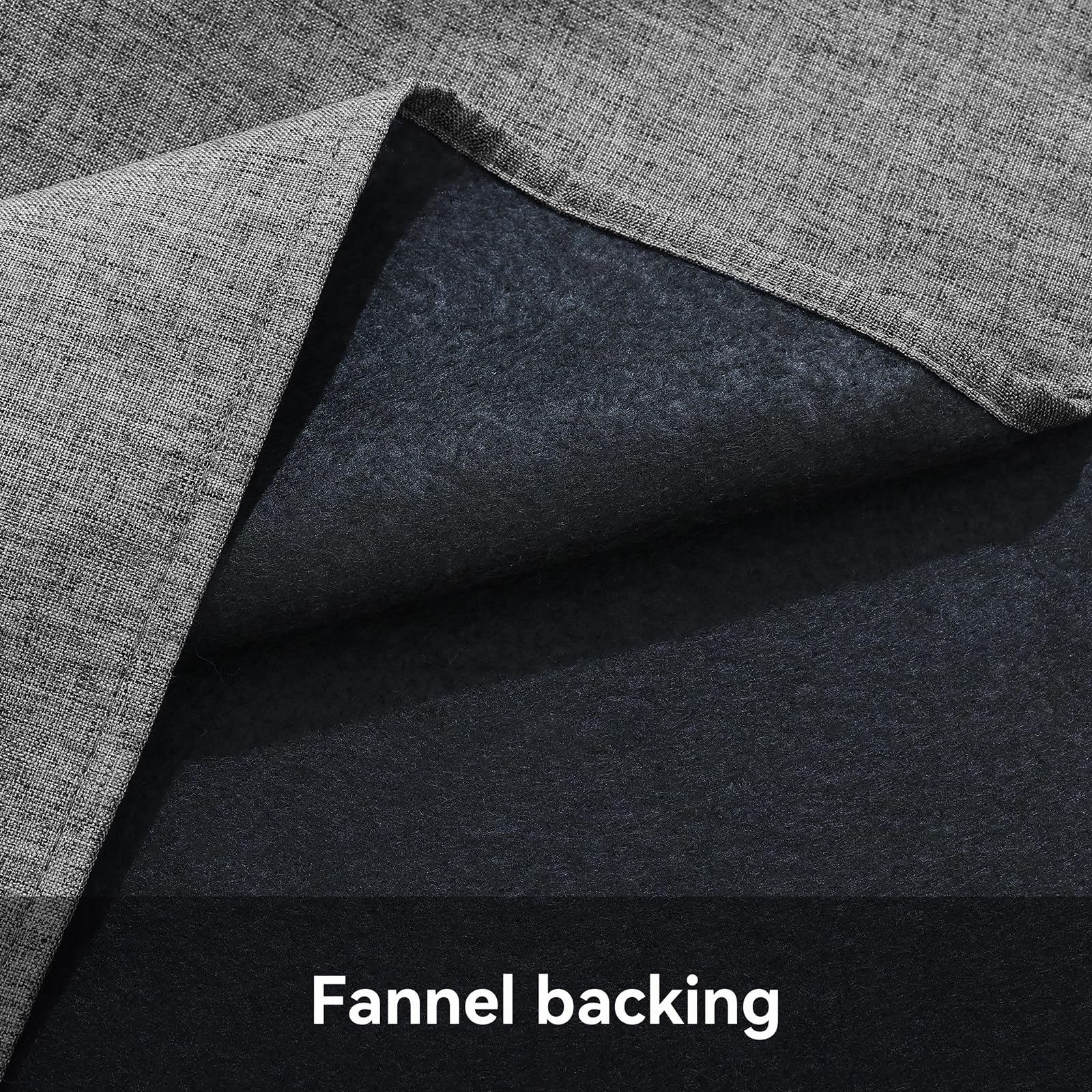 smiry Faux Linen Table Cloth Rectangular 140x240cm, Water resistant Tablecloth with Flannel Backing - Image 3