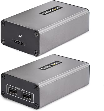 StarTech 2-Port USB 3.0 Extender Over OM3 Multimode Fiber, 5Gbps, TAA