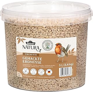 Dehner Natura Premium Wildvogelfutter, gehackte Erdnüsse schalenfrei, Ganzjahresfutter proteinreich / energiereich, hochwertiges Vogelfutter für Wildvögel, 3.4 kg product image