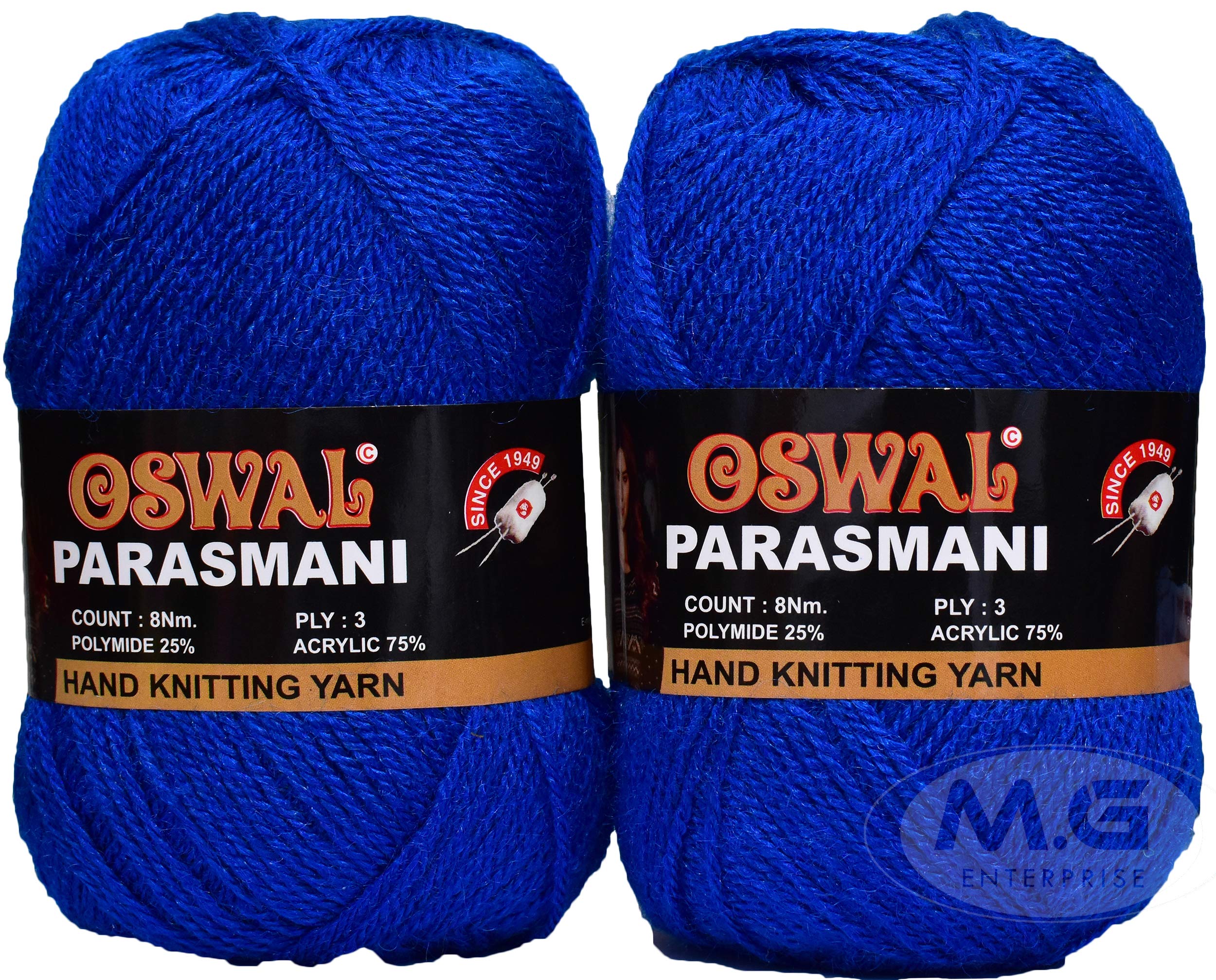 M.G ENTERPRISE Os wale 3 Ply Knitting Yarn Wool, Royal 400 gm Best Used with Knitting Needles, Crochet Needles Wool Yarn for Knitting. by M.G ENTERPRISE Os wal K (B09HY313RQ) Amazon Price History, Amazon Price Tracker