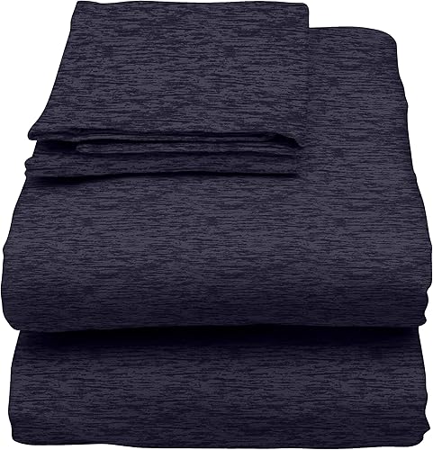 Miniatura 2 de U.S. Polo Assn. Para todas las estaciones, material de camiseta suave y acogedor, juego de sábanas de algodón de 4 piezas de 1800 hilos