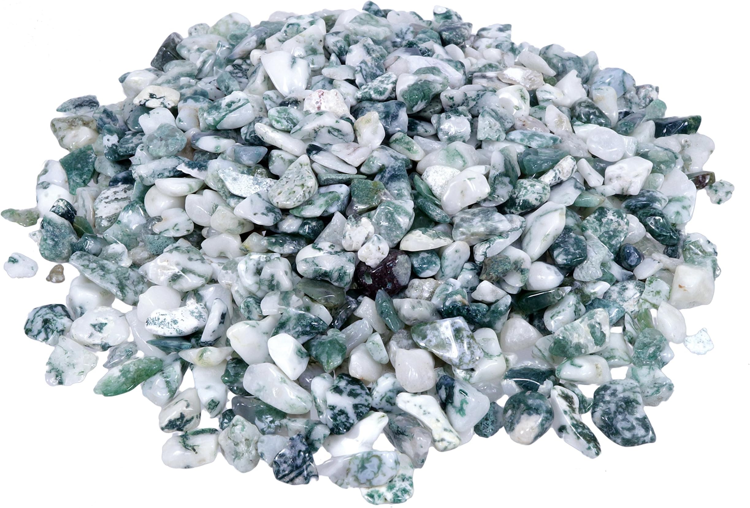 Tree Agate Mini Tumbled Gemstone 1 kg Chips 5 mm Diameter