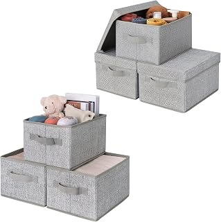 GRANNY SAYS Bundle of 3-Pack Rectangle Storage Bins & 3-Pack Storage Bins with Lids