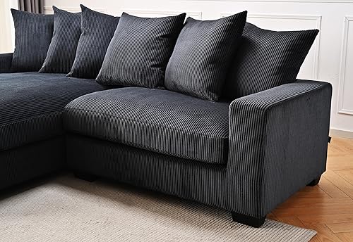 Miniatura 3 de Container Furniture Direct Luxe - Sofá modular de dos piezas de gran tamaño para sala de estar, sofá en forma de L de 102.4 pulgadas con diván,