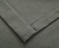 Vista 4 de Regal Home Collections Lujosa cenefa de ventana superior con ojales de gran tamaño, varios colores (gris)