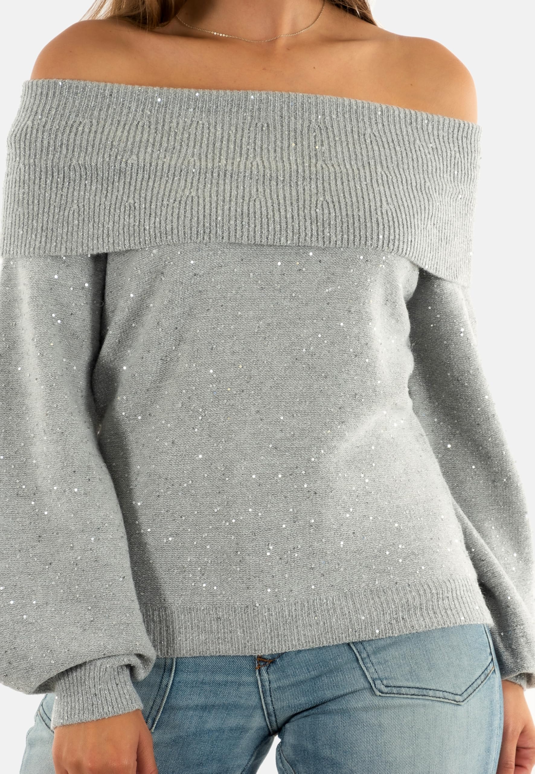MOLLY BRACKEN maglia donna grey LA1802DN