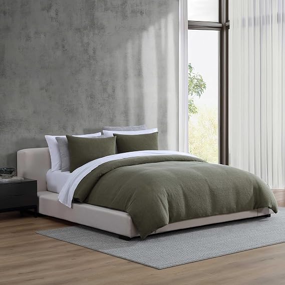 Vera Wang - King Comforter Set with Shams, Cotton Percale