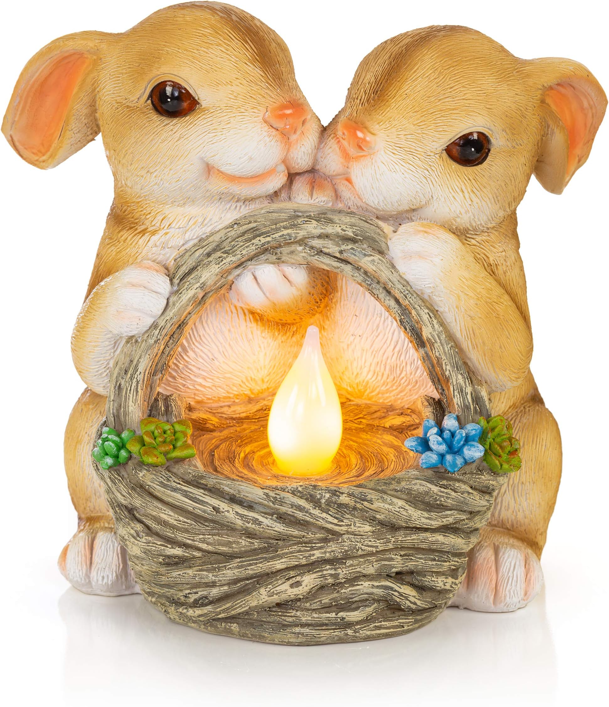 Solar Powered Garden Ornament Bunny