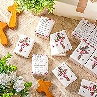 Vista 3 de Seajan Paquete de 120 pañuelos cristianos de bolsillo, regalos a granel de 4 capas con versículos de la Biblia, paquetes de viaje de pañuelos