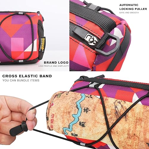 Miniatura 8 de Rhinowalk Bolsa de manillar de bicicleta bolsa delantera de bicicleta bolsa de almacenamiento con correa para el hombro para bicicleta de montaña