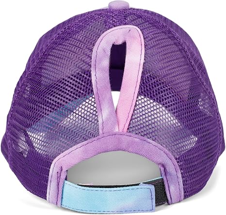 StyleBREAKER Casquette Baseball Femme - Look Usé Délavé Avec Trou Queue De Cheval