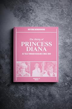 هدايا التوقيع -الأميرة ديانا- كتاب تاريخ الصحف الشخصية - هدية Keepsake الملكية البريطانية - تاريخ رويال البريطاني أخبرت من خلال أرشيف الصحف تغطية الأميرة ديانا