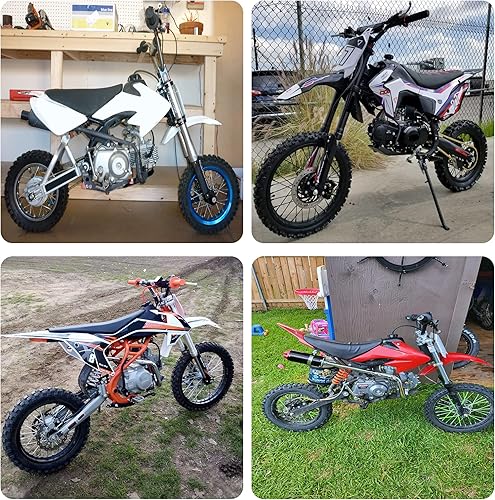 Miniatura 12 de GREHUA Silenciador de escape de 1.102 in con envoltura térmica compatible con 50cc 70cc 90cc 110cc 125cc CRF50 CRF70 XR50 SSR110 SSR125 Taotao DB10