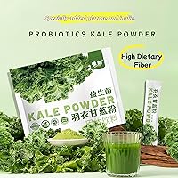 Organic Freeze-Dried Kale Powder Drink Mix - 20 Vegan Superfood Single-Serve Packets, 3g Each for Smoothies & On-the-Go Nutrition