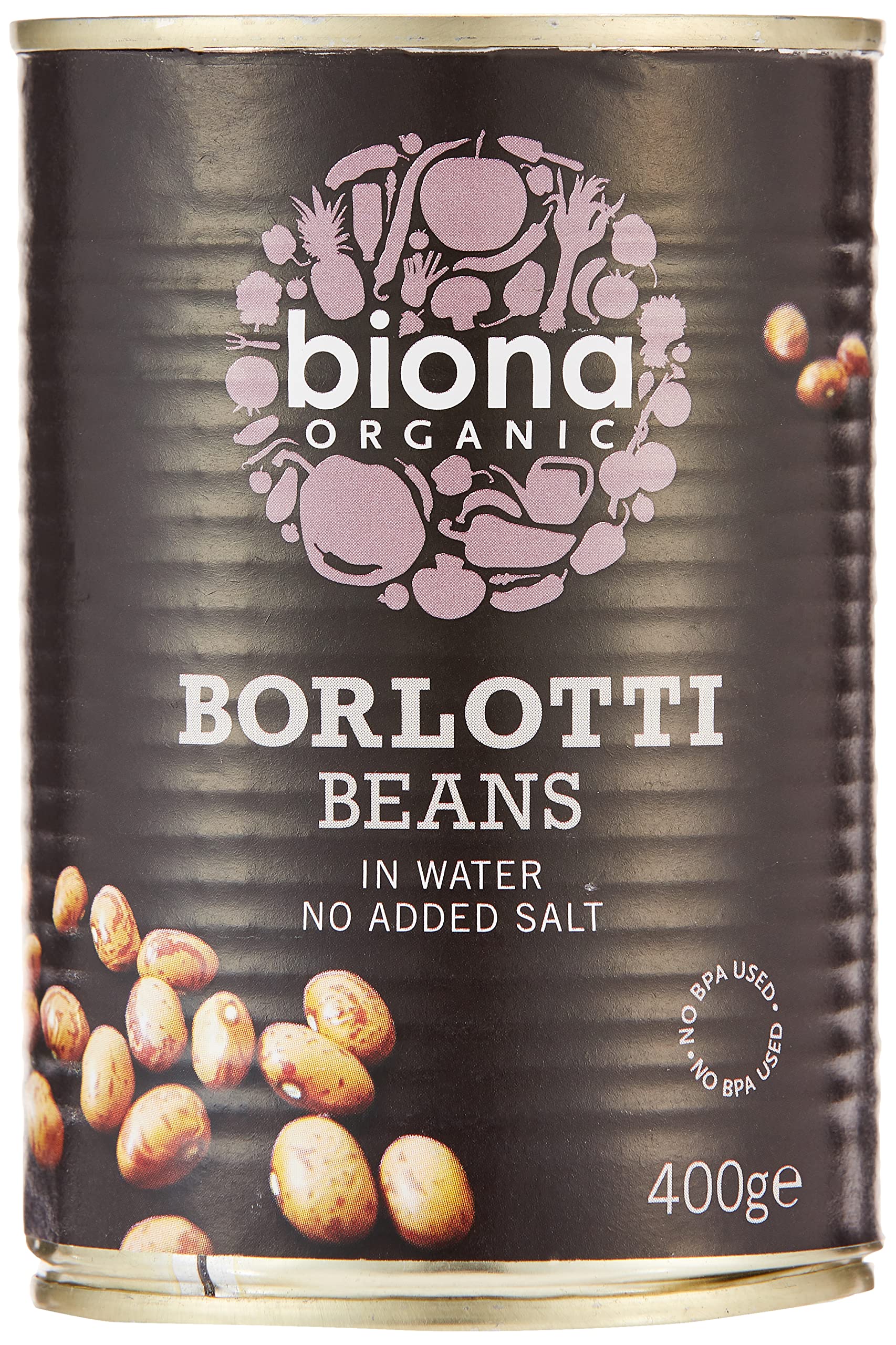 BIONA Organic Borlotti Beans 400g (PACK OF 1)