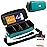 Quiver Time Teal Bolt Card Carrying Case fits Pokemon Cards and other TCG Games - Storage Bag for Playing/Trading Cards and Deck Box (Straps, Dividers & 100 Apollo Card Sleeves)