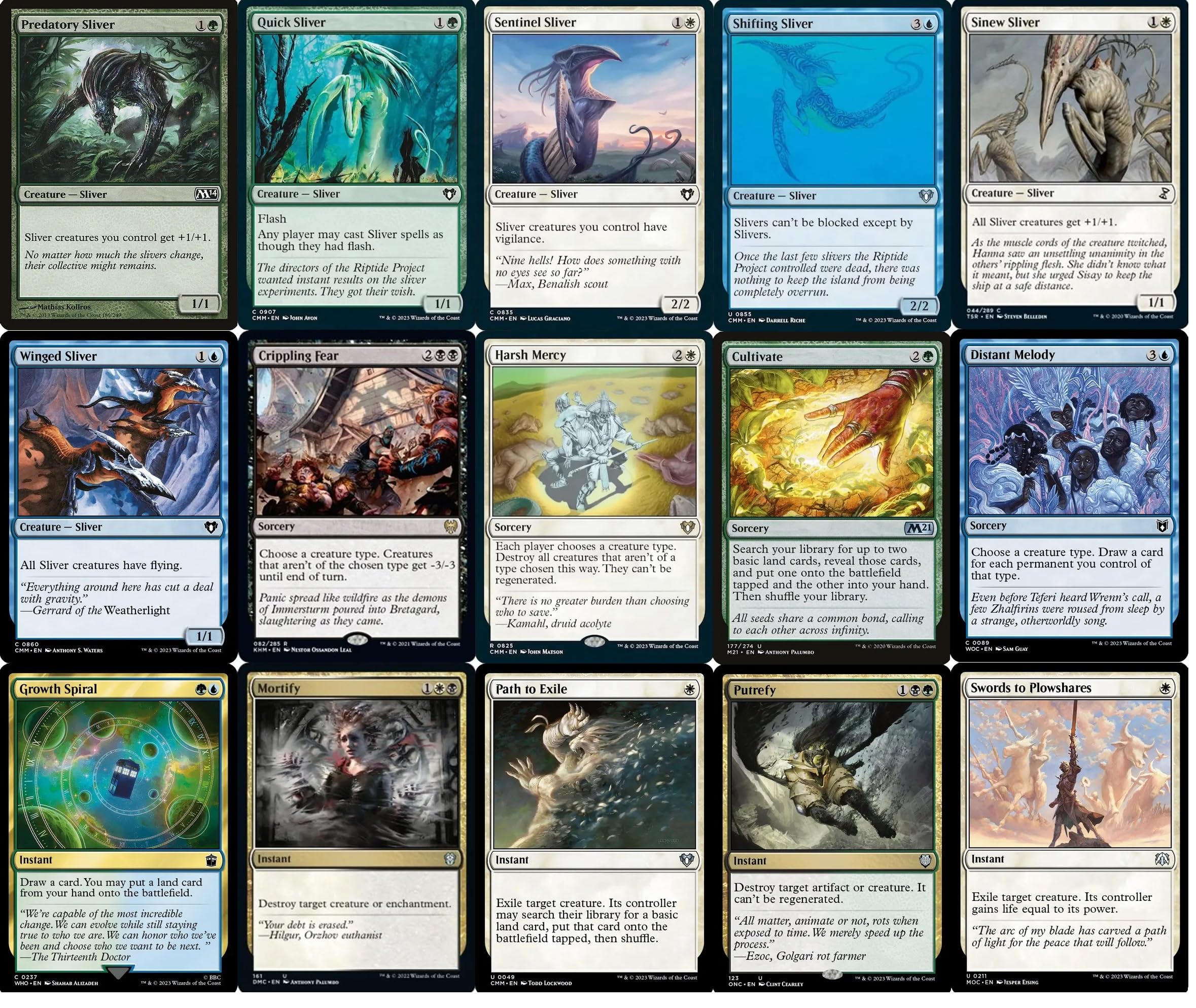 Elite Commander Sliver Deck - 5 Color - Sliver Gravemother