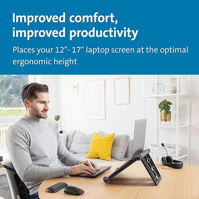 Soporte Ergonómico Portátil Plegable Kensington Easy Riser Gris miniatura 2