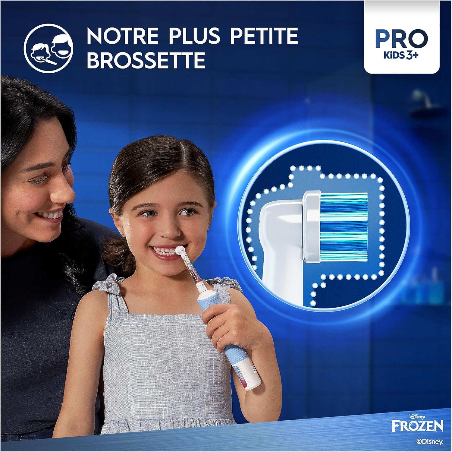 Oral-B Pro Kids Brosse à Dents Électrique Enfant Reine des Neiges: Nettoyage Doux et Efficace dès 3 Ans - Image détaillée