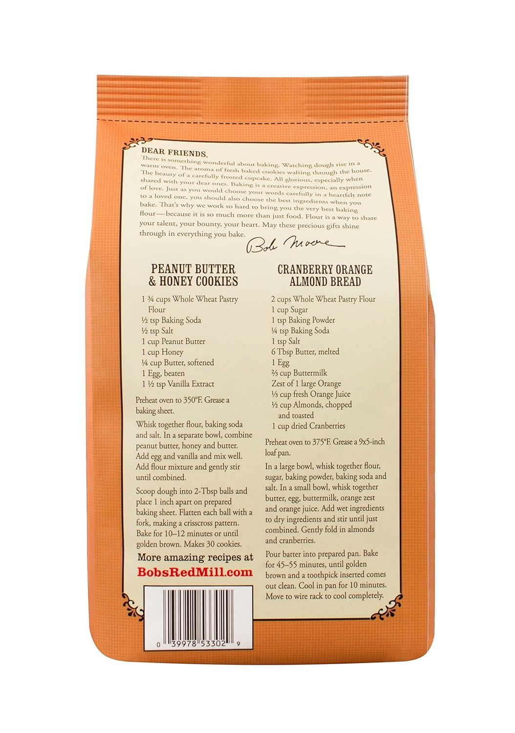 Bob's Red Mill Pastry Flour Whole Wheat - 5 lb