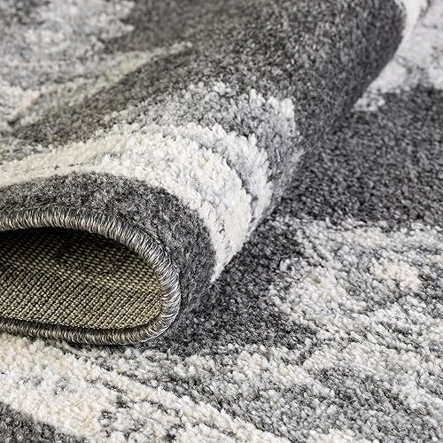 Miniatura 5 de Unique Loom Parker Collection - Alfombra Kokulu (cuadrada de 5 pies, carbóngris)