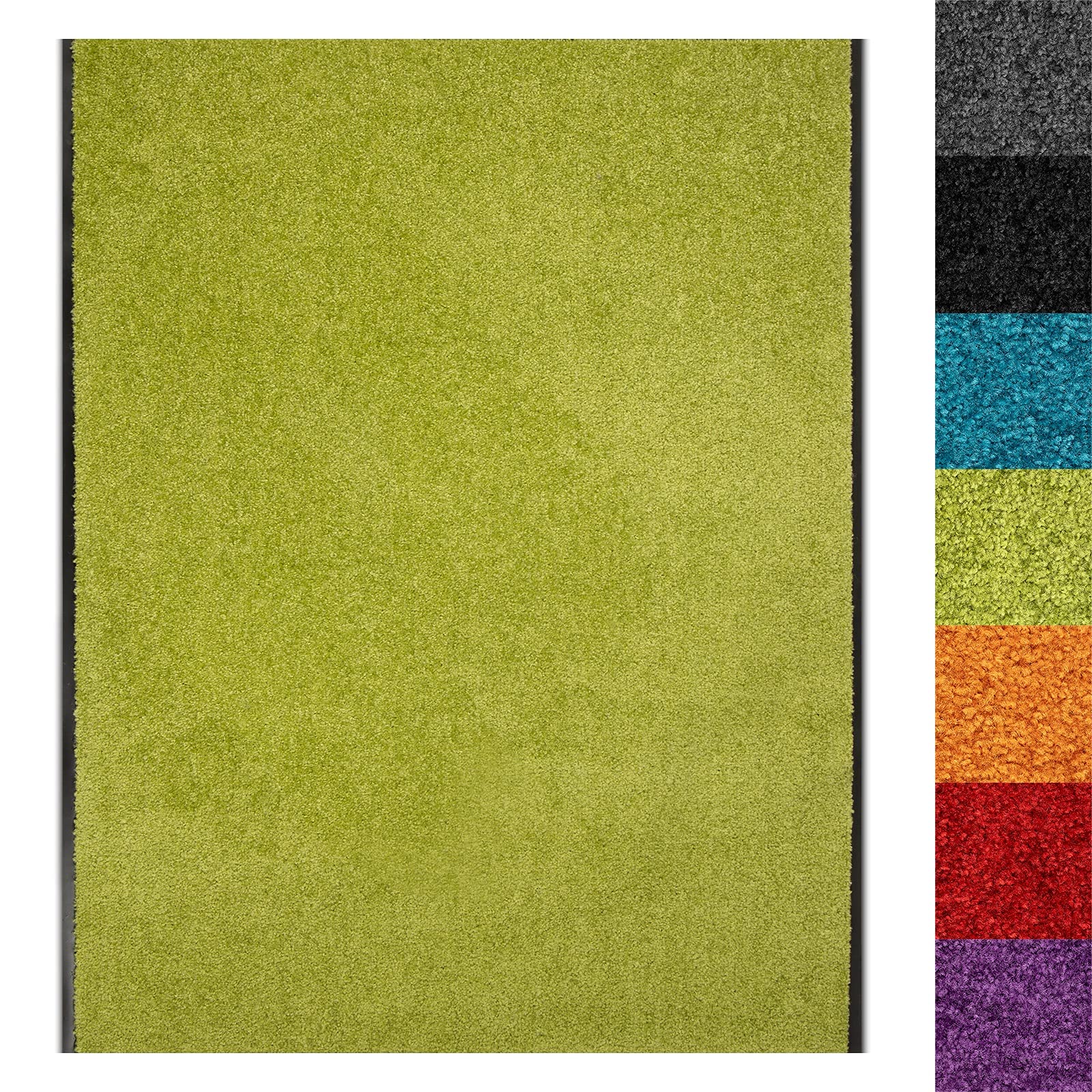 Floordirekt Dirt Trapper Mat Use&Wash, Washable Door Mat, Absorbent Entrance Mat for Indoor and Outdoor Home and Commercial, Dust Control Floor Mat, Non-slip Hallway Runner (120 x 400 cm, Lemon 110)