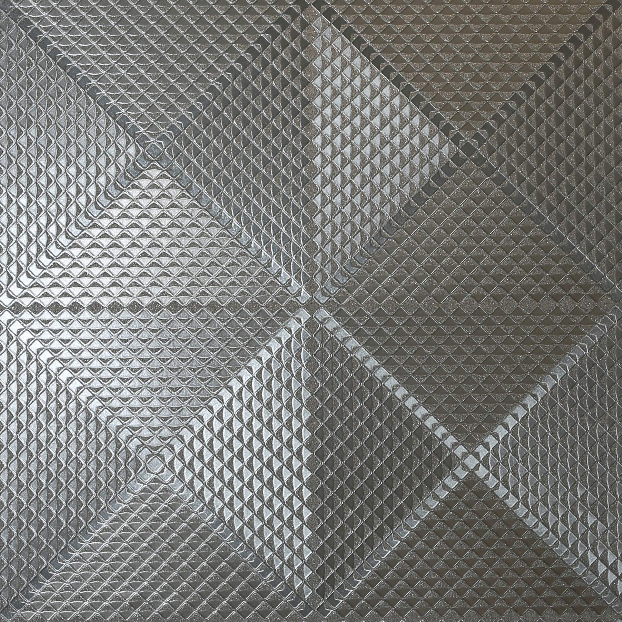 Arthouse Gunmetal Geo Diamond Wallpaper