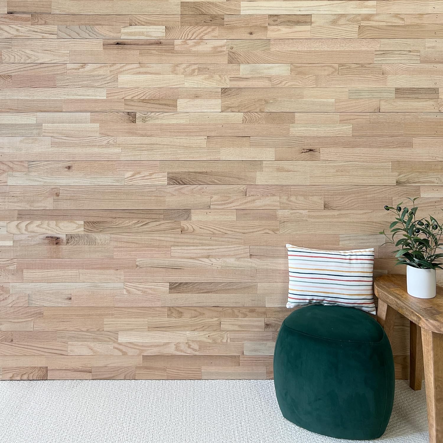 Real Wood Rustic Shiplap in Real Hardwood, 4 in. x 72 in., 10 Pack Covers 20 SF, Real American Hardwood, The Millwork Outlet (Red Oak)