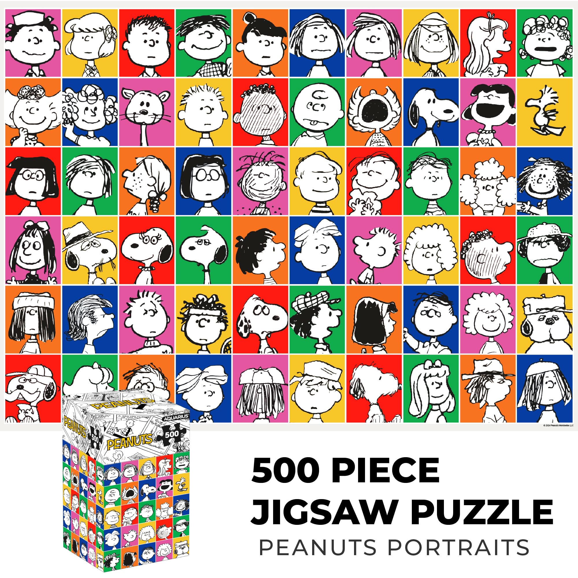 Amazon.com: Aquarius Peanuts 500 Piece Collage Puzzle for Adults