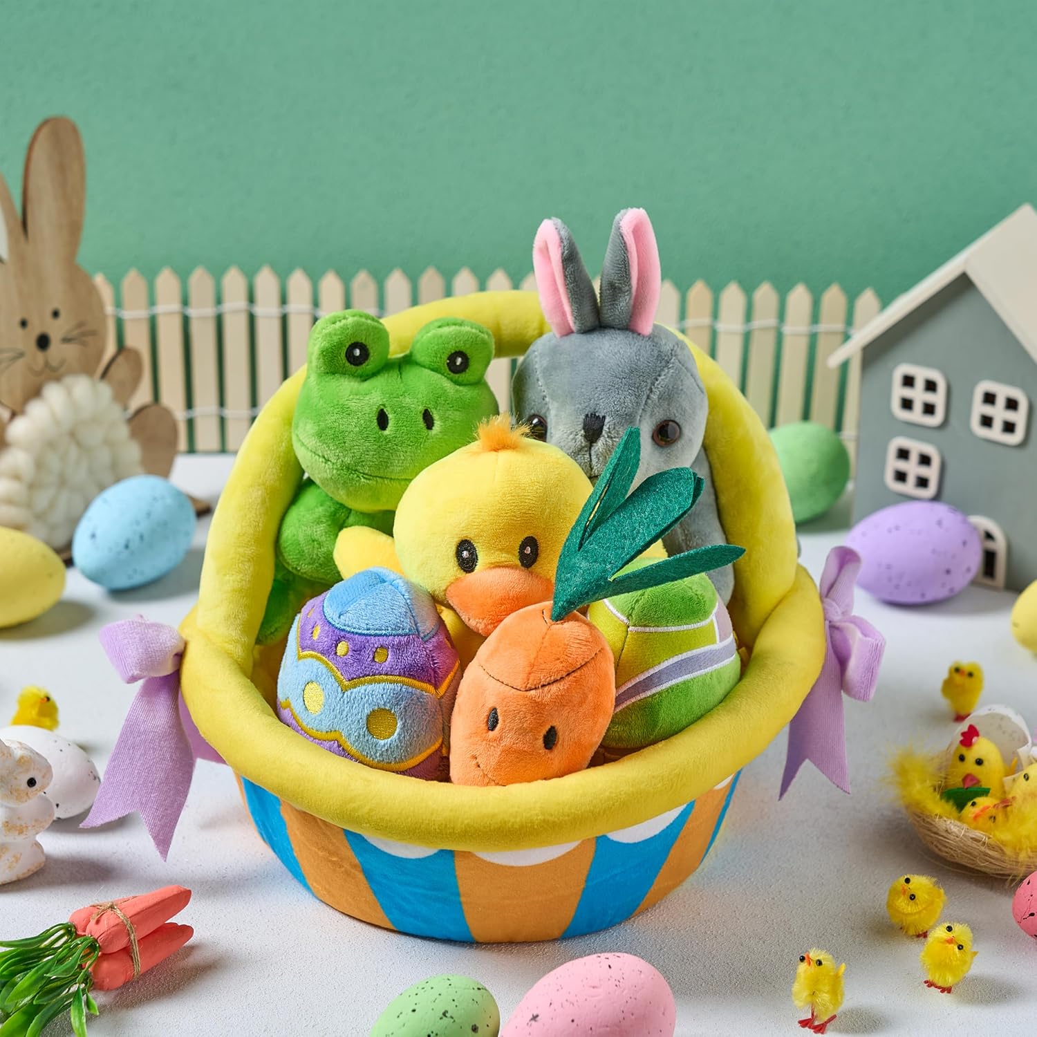 Easter Plush Basket Playset