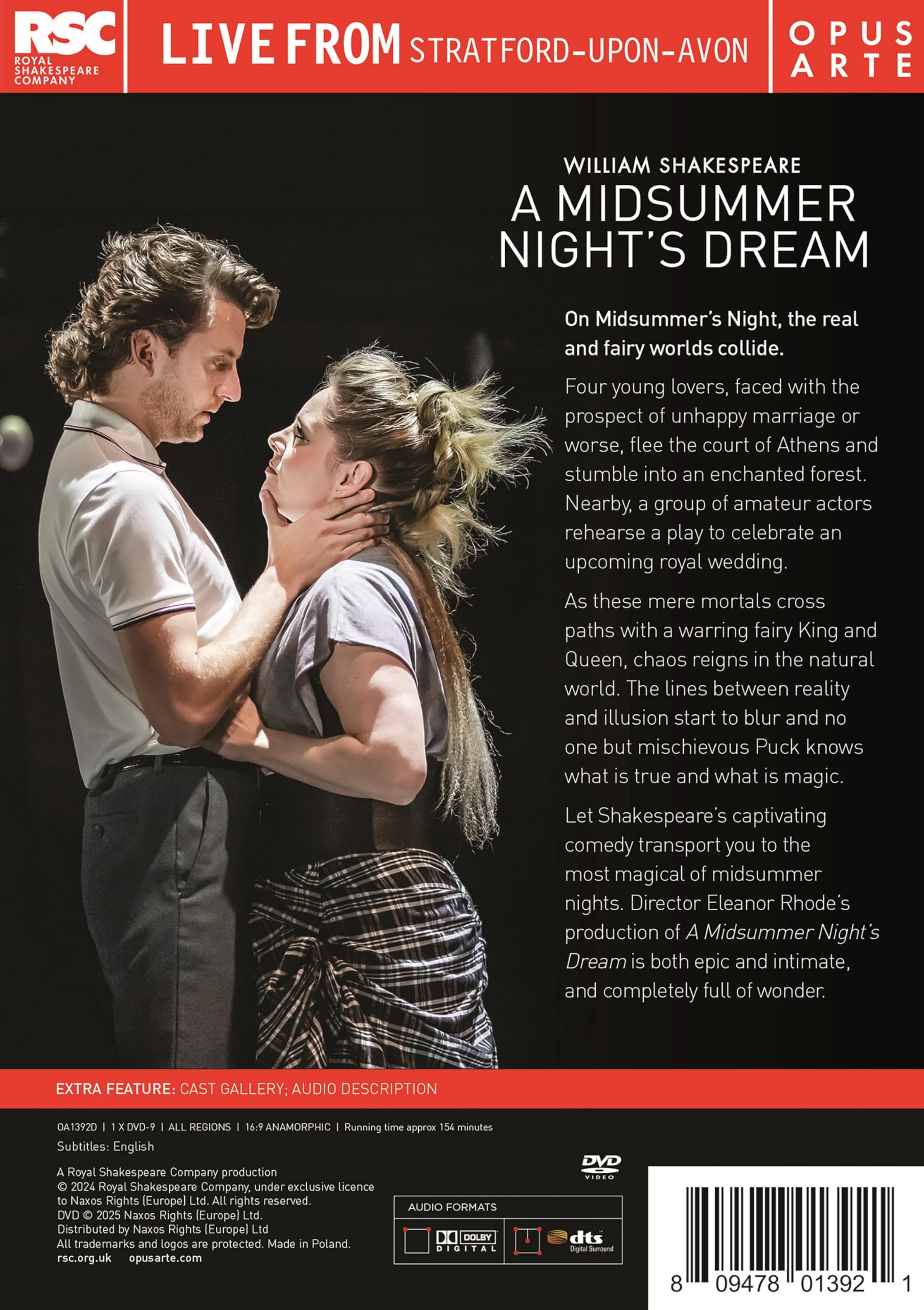 William Shakespeare: A Midsummer Night's Dream [DVD]
