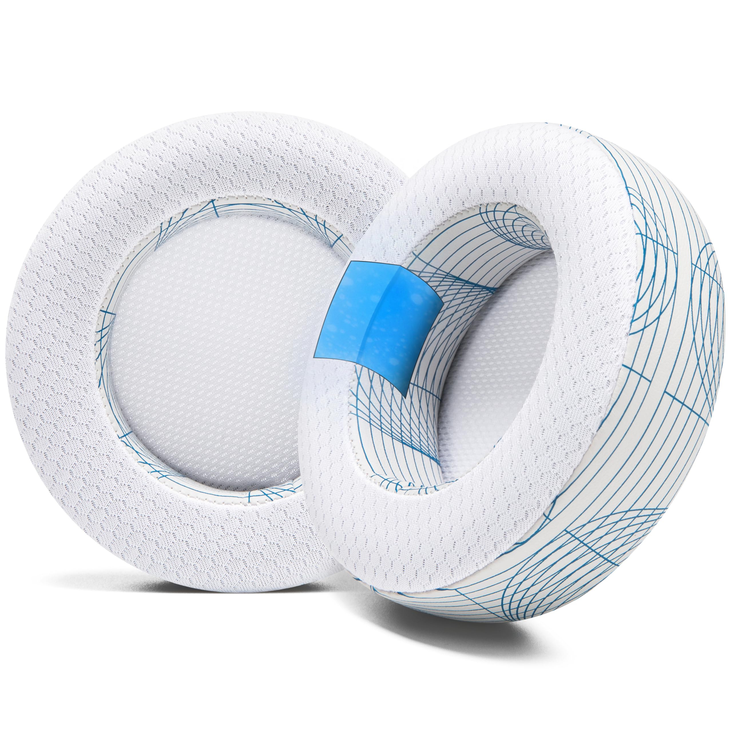 WC Freeze Virtuoso - Hybrid Fabric Cooling Gel Replacement Earpads for Corsair Virtuoso Gaming Headset, Made by Wicked Cushions, Improved Durability,