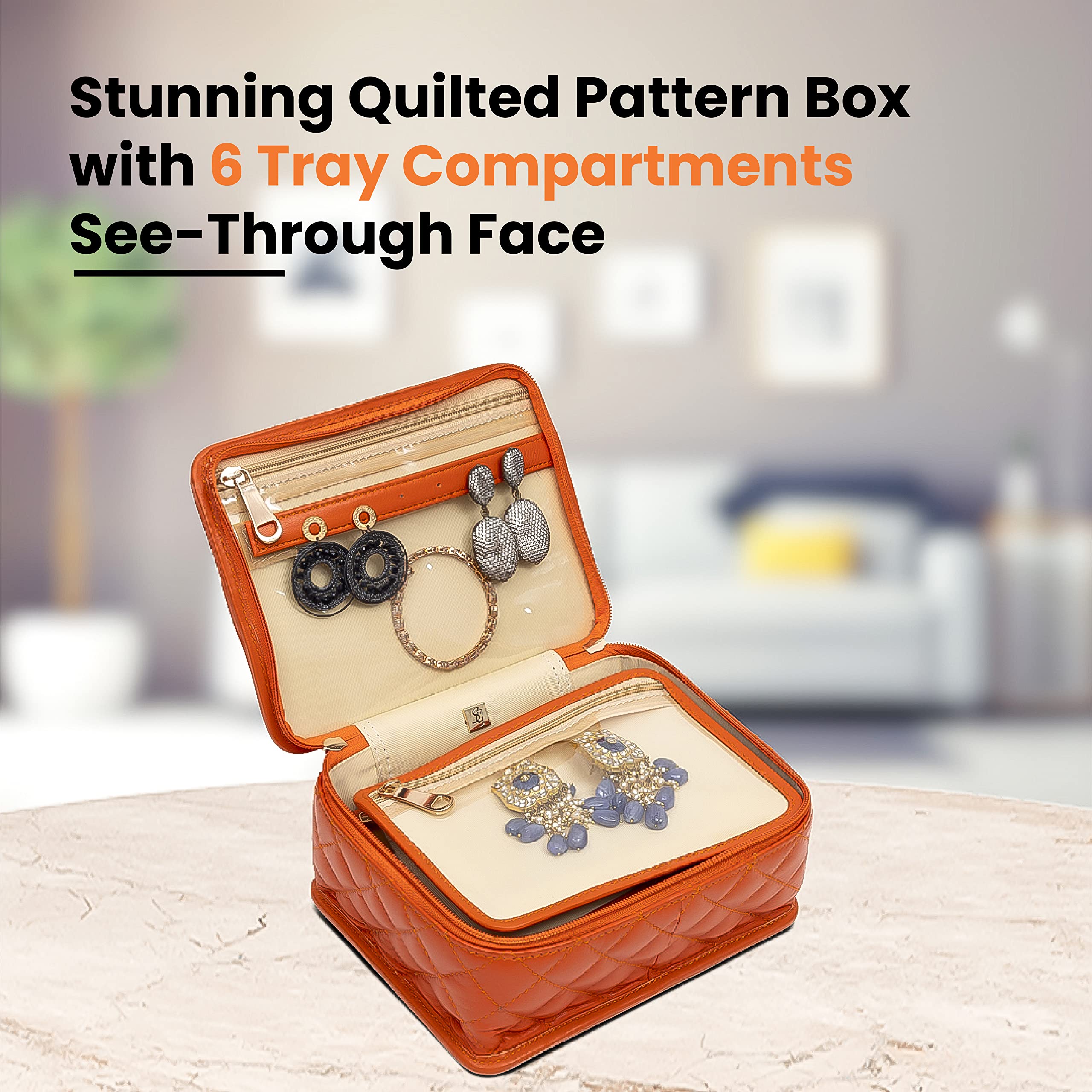 SG By Sonia Gulrajani Women's Royal Dynasty Leather Jewelry Box
