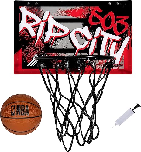 Miniatura 22 de Franklin Sports NBA Team Over the Door Aros de Baloncesto - Mini Aro de Baloncesto Interior para Niños + Juego de Pelota - Mini Aros para Fanáticos