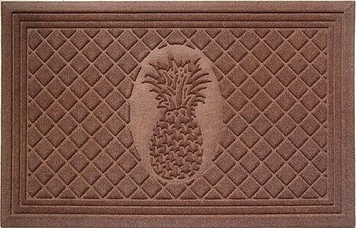 Entryways - Alfombrilla de polipropileno para batidor, Piña, Marrón