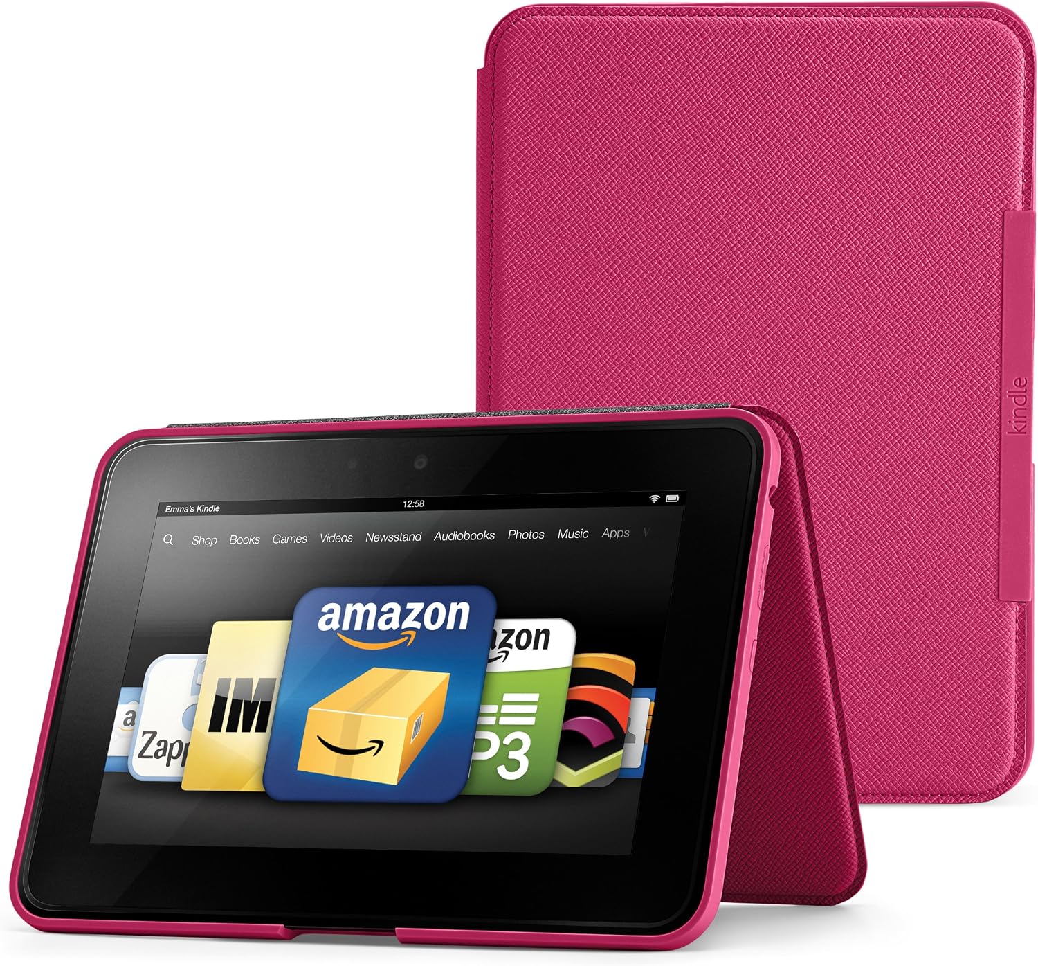 Amazon Kindle Fire HD 8.9" Standing Leather Case, Fuchsia (will not fit HDX models)