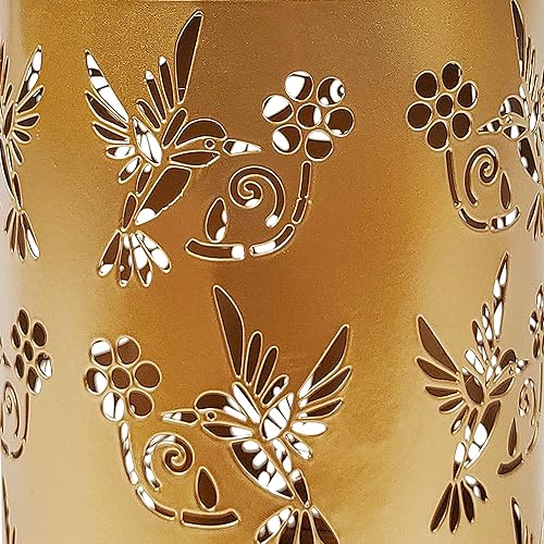 Miniatura 3 de Bliss Outdoors BSL-309-G - Paquete de 2 faroles solares LED decorativos para colgar y mesa, diseño único de colibrí y acabado antiguo pintado a