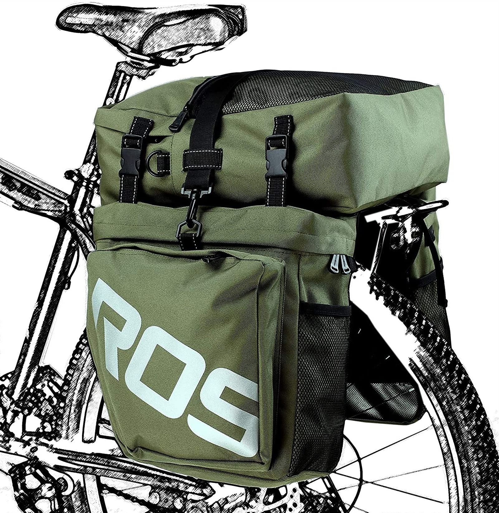 Bolsa de bicicleta para rack trasero SSDD ideal para tus rutas de cicloturismo