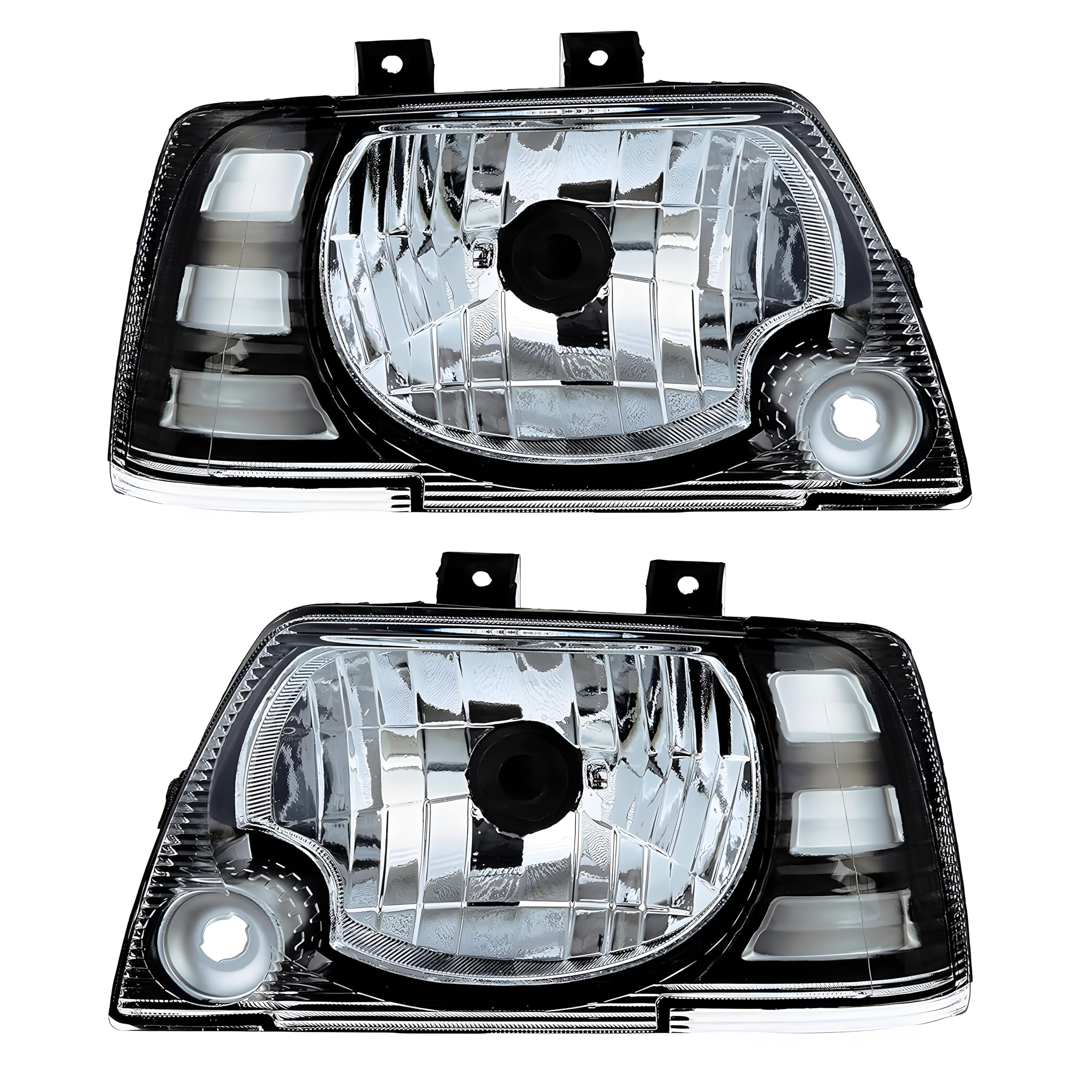 Headlight For Maruti 800 Type 3 (Halogen, Right & Left Both Sides) 2005-2014 Assembly Without Bulbs and Wire Suitable for Maruti 800 Type 3 Car