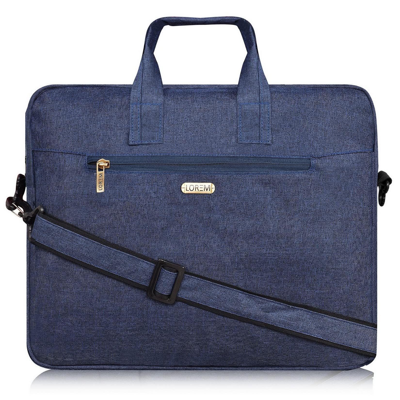 LOREM Blue Linen 10L Laptop Messenger Bag for Men & Women BG29-UFBG (B0B58HVJMR) Amazon Price History, Amazon Price Tracker