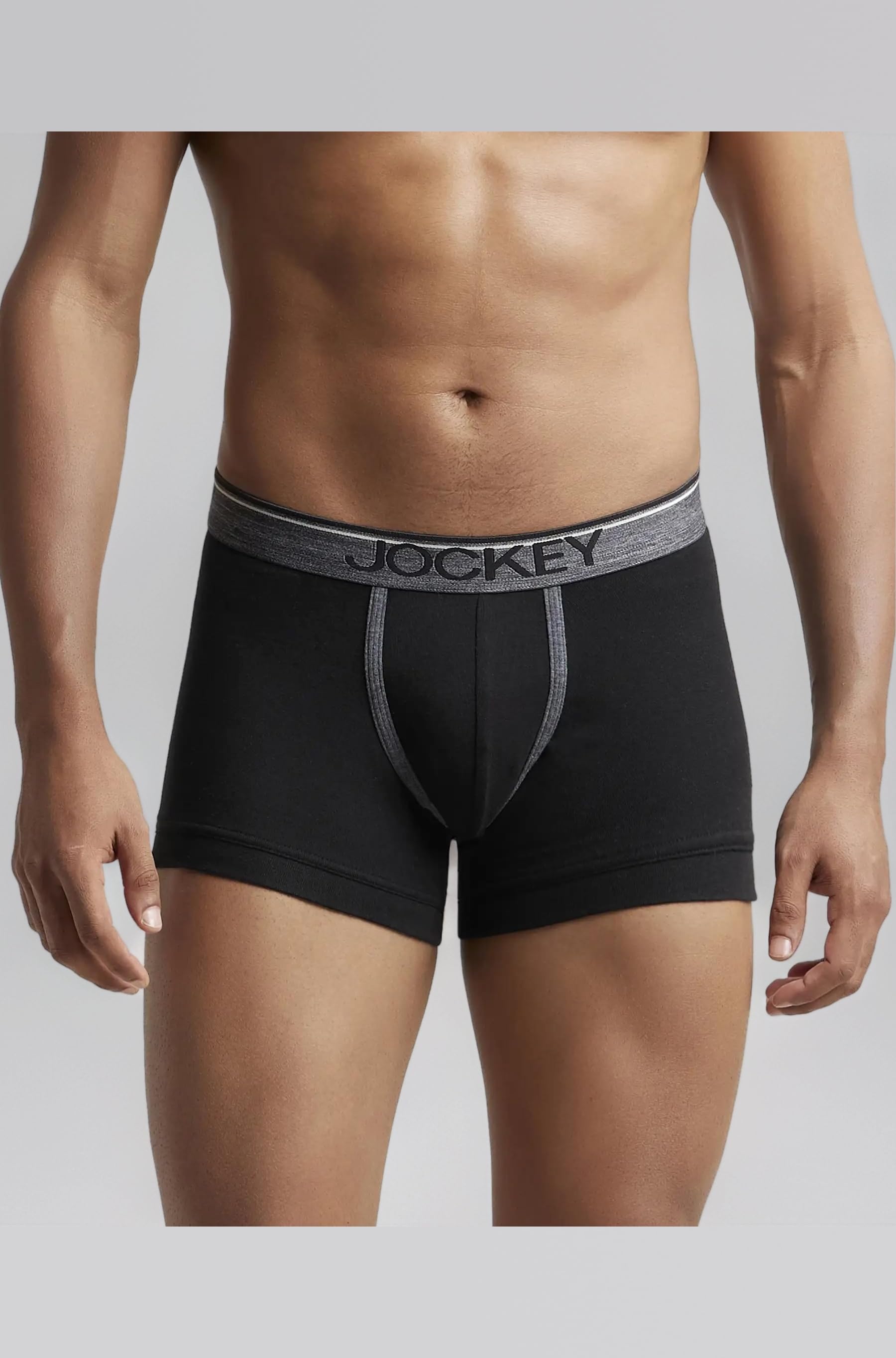 8015 Men's Super Combed Cotton Rib Solid Trunk with Ultrasoft Waistband