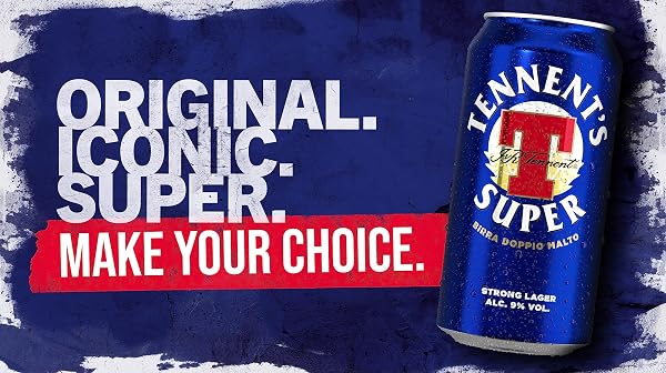 Tennent's Super Birra Lattina, Pacco da 24 x 44 cl - 3